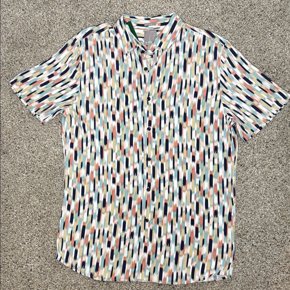 Men's Multicolor Casual Button Down Shirt
